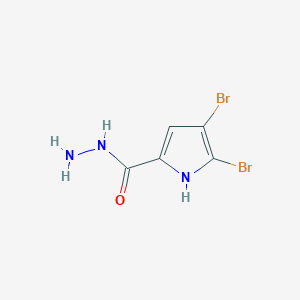 molecular formula C5H5Br2N3O B1302998 4,5-dibromo-1H-pyrrole-2-carbohydrazide CAS No. 50371-65-8