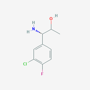 (1S)-1-Amino-1-(3-chloro-4-fluorophenyl)propan-2-OL