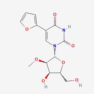 5-(furan-2-yl)-1-[(2R,3R,4R,5R)-4-hydroxy-5-(hydroxymethyl)-3-methoxyoxolan-2-yl]pyrimidine-2,4-dione