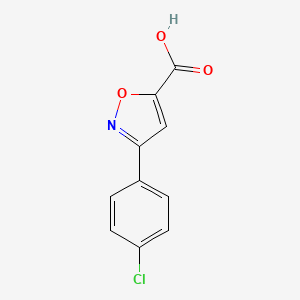 molecular formula C10H6ClNO3 B1303006 3-(4-Chlorophenyl)-1,2-oxazole-5-carboxylic acid CAS No. 338982-11-9