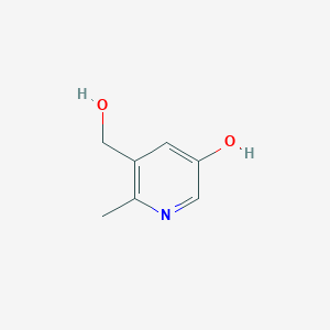 molecular formula C7H9NO2 B13030065 5-(Hydroxymethyl)-6-methylpyridin-3-ol 