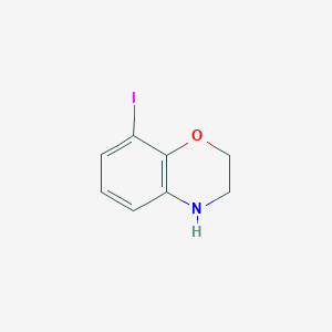 molecular formula C8H8INO B13030089 8-Iodo-3,4-dihydro-2H-benzo[b][1,4]oxazine 