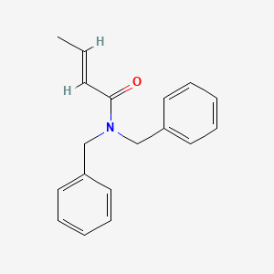 molecular formula C18H19NO B13030102 N,N-Dibenzylbut-2-enamide 