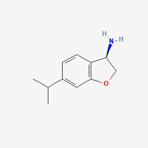 molecular formula C11H15NO B13030104 (3R)-6-(Methylethyl)-2,3-dihydrobenzo[B]furan-3-ylamine 