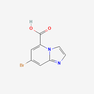 molecular formula C8H5BrN2O2 B13030119 Imidazo[1,2-a]pyridine-5-carboxylic acid, 7-bromo- 