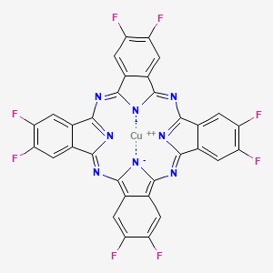 molecular formula C32H8CuF8N8 B13030125 2,3,9,10,16,17,23,24-OctafluorophthalocyanineCopper(II) 