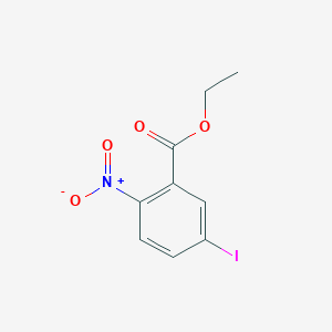 molecular formula C9H8INO4 B13030155 Ethyl 5-iodo-2-nitrobenzoate CAS No. 1260830-52-1