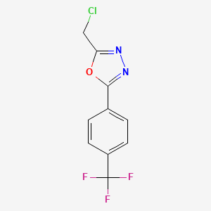molecular formula C10H6ClF3N2O B1303016 2-(氯甲基)-5-[4-(三氟甲基)苯基]-1,3,4-噁二唑 CAS No. 753479-67-3