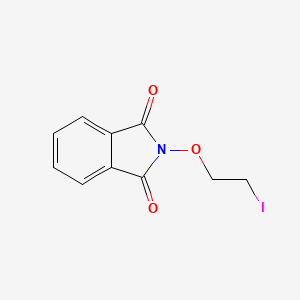 molecular formula C10H8INO3 B13030197 2-(2-Iodoethoxy)isoindoline-1,3-dione 