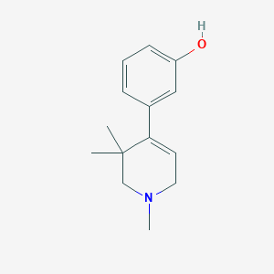 molecular formula C14H19NO B13030219 3-(1,3,3-Trimethyl-1,2,3,6-tetrahydropyridin-4-yl)phenol 