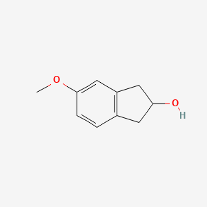 molecular formula C10H12O2 B13030238 5-methoxy-2,3-dihydro-1H-inden-2-ol 