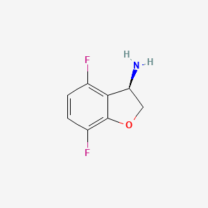 (3R)-4,7-Difluoro-2,3-dihydro-1-benzofuran-3-amine