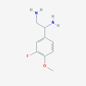 1-(3-Fluoro-4-methoxyphenyl)ethane-1,2-diamine