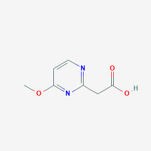 molecular formula C7H8N2O3 B13030305 (4-Methoxypyrimidin-2-YL)acetic acid 