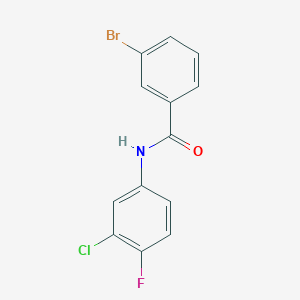 3-bromo-N-(3-chloro-4-fluorophenyl)benzamide