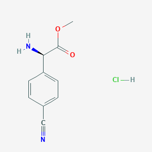 Methyl (R)-2-amino-2-(4-cyanophenyl)acetate hcl