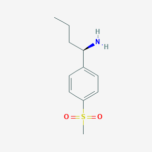 (R)-1-(4-(Methylsulfonyl)phenyl)butan-1-amine hcl