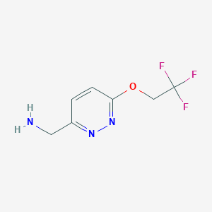 (6-(2,2,2-Trifluoroethoxy)pyridazin-3-yl)methanamine