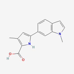 3-Methyl-5-(1-methyl-1H-indol-6-yl)-1H-pyrrole-2-carboxylic acid