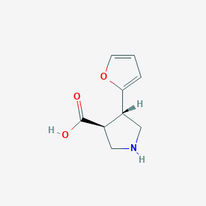 molecular formula C9H11NO3 B1303040 (3S,4S)-4-(呋喃-2-基)吡咯烷-3-羧酸 CAS No. 959579-57-8
