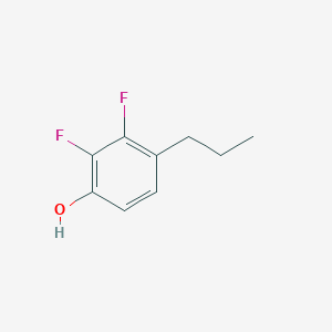 molecular formula C9H10F2O B13030401 2,3-Difluoro-4-propylphenol 