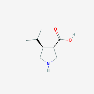 molecular formula C8H15NO2 B1303041 (3S,4S)-4-Isopropylpyrrolidine-3-carboxylic acid 