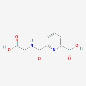 molecular formula C9H8N2O5 B13030429 6-((Carboxymethyl)carbamoyl)picolinic acid 