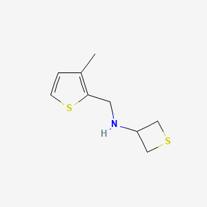 N-((3-Methylthiophen-2-yl)methyl)thietan-3-amine