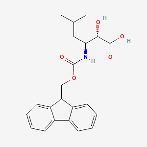 molecular formula C22H25NO5 B1303045 N-Fmoc-(2S,3S)-3-amino-2-hydroxy-5-methyl-hexanoic acid CAS No. 361161-57-1