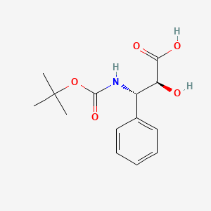 molecular formula C14H19NO5 B1303047 (2S,3S)-3-((tert-Butoxycarbonyl)amino)-2-hydroxy-3-phenylpropanoic acid CAS No. 59937-41-6