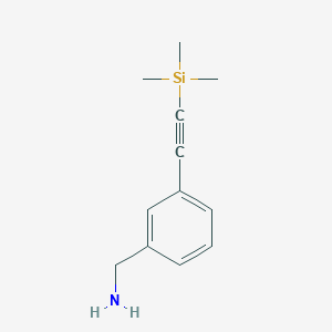 (3-((Trimethylsilyl)ethynyl)phenyl)methanamine