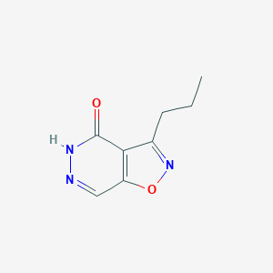 molecular formula C8H9N3O2 B13030487 3-Propylisoxazolo[4,5-D]pyridazin-4(5H)-one 