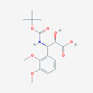 molecular formula C16H23NO7 B1303055 (2S,3S)-3-((叔丁氧羰基)氨基)-3-(2,3-二甲氧基苯基)-2-羟基丙酸 CAS No. 959580-86-0