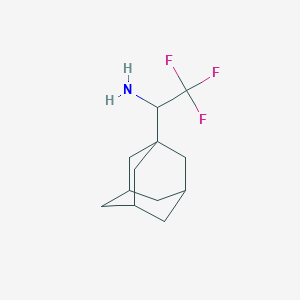 molecular formula C12H18F3N B13030568 1-(Adamantan-1-yl)-2,2,2-trifluoroethanamine 