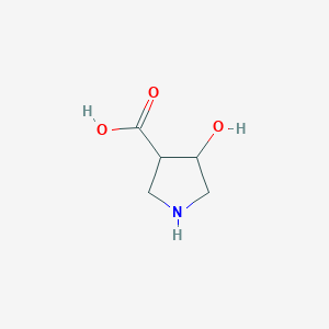 molecular formula C5H9NO3 B13030572 (3R,4R)-4-hydroxypyrrolidine-3-carboxylic acid 