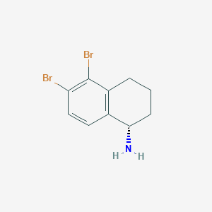 (S)-5,6-Dibromo-1,2,3,4-tetrahydronaphthalen-1-amine