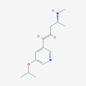 molecular formula C14H22N2O B13030626 (R,E)-5-(5-Isopropoxypyridin-3-yl)-N-methylpent-4-en-2-amine 