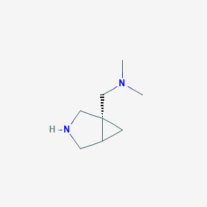 molecular formula C8H16N2 B13030640 1-((1R)-3-Azabicyclo[3.1.0]hexan-1-yl)-N,N-dimethylmethanamine 