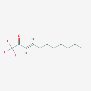 molecular formula C11H17F3O B13030643 (E)-1,1,1-Trifluoroundec-3-EN-2-one 