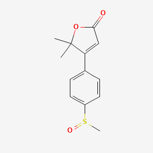 5,5-Dimethyl-4-(4-(methylsulfinyl)phenyl)furan-2(5H)-one