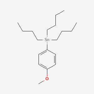 molecular formula C19H34OSn B1303066 Tributyl(4-methoxyphenyl)stannane CAS No. 70744-47-7