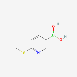 molecular formula C6H8BNO2S B1303069 2-甲硫基吡啶-5-硼酸 CAS No. 321438-86-2