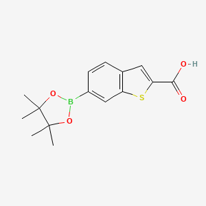 6-(Tetramethyl-1,3,2-dioxaborolan-2-yl)-1-benzothiophene-2-carboxylic acid