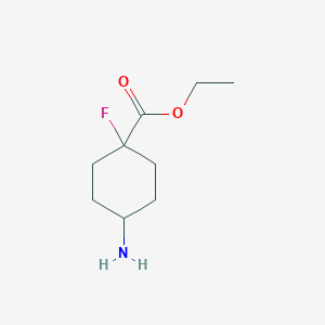 Ethyl 4-amino-1-fluoro-cyclohexanecarboxylate