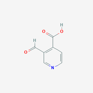 molecular formula C7H5NO3 B13030733 3-Formylisonicotinic acid 