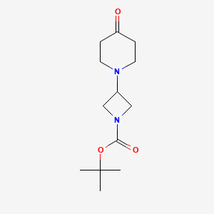 Tert-butyl 3-(4-oxopiperidin-1-yl)azetidine-1-carboxylate