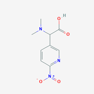 2-(Dimethylamino)-2-(6-nitropyridin-3-YL)acetic acid