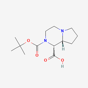 (1R,8aR)-2-(tert-Butoxycarbonyl)octahydropyrrolo[1,2-a]pyrazine-1-carboxylic acid