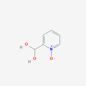 molecular formula C6H7NO3 B13030837 2-(Dihydroxymethyl)pyridine 1-oxide 