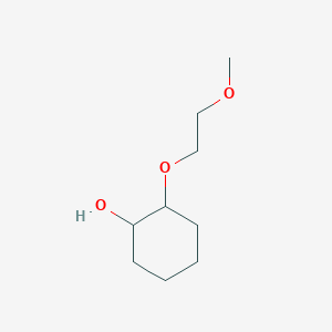 molecular formula C9H18O3 B13030840 2-(2-Methoxyethoxy)cyclohexanol 